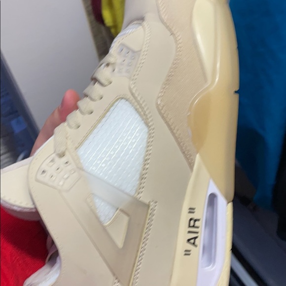 Off White “Sail” Jordan 4’s (Size 12) - Picture 4 of 8